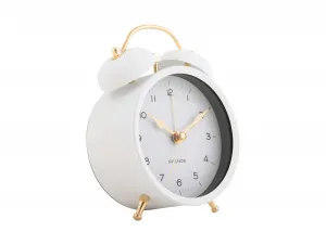 Budík Karlsson KA5998WH Twin Bell, 14cm