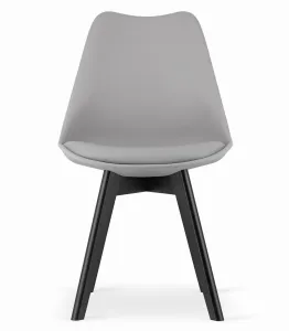 Stolička MARK - sivá / čierne nohy x 4 9401 71 00 00