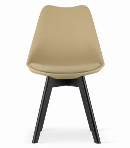 Stolička MARK - tmavobéžová / čierne nohy x 2 9401 71 00 00