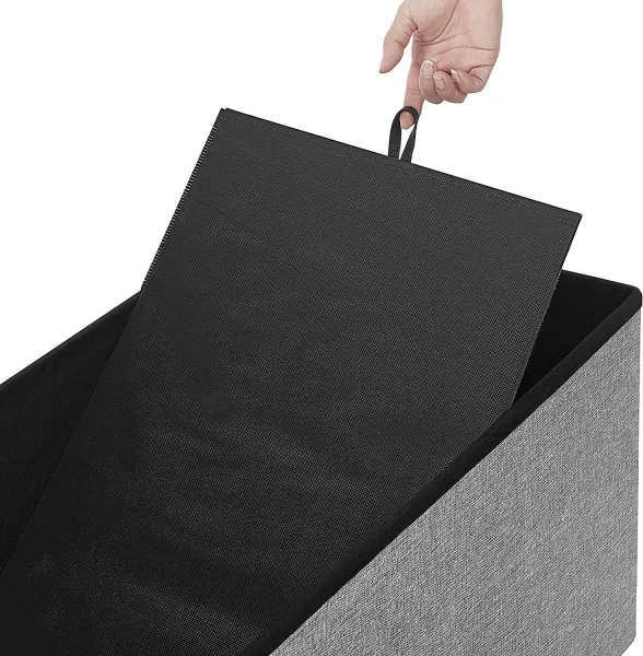 SONGMICS Stolička Denyx svetlo sivá