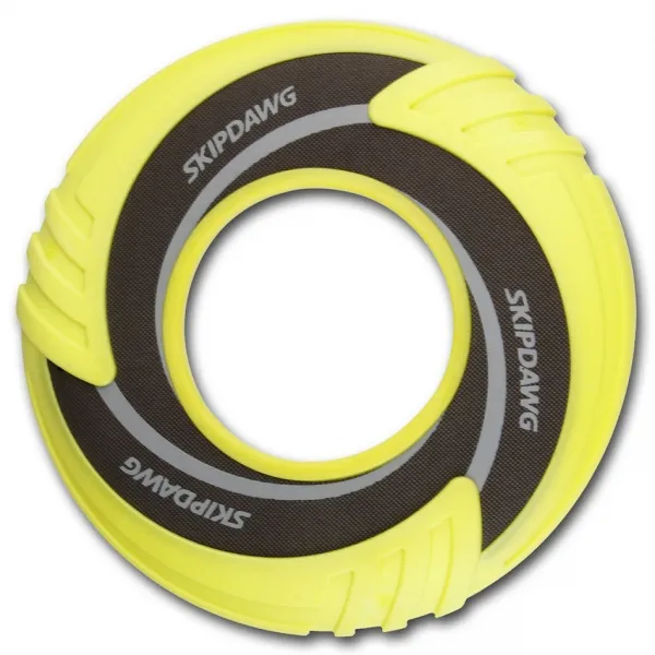 GiGwi Lietajúci tanier pre psov Skipdawg DuroflexDisc žltý, priemer 23 cm