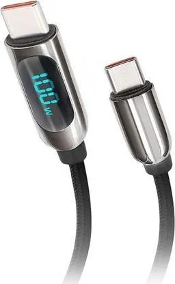 Kábel SOLIGHT SSC1802 USB-C/USB-C 2m Black