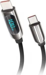 Kábel SOLIGHT SSC1802 USB-C/USB-C 2m Black