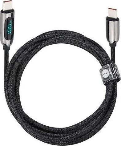 Kábel SOLIGHT SSC1802 USB-C/USB-C 2m Black
