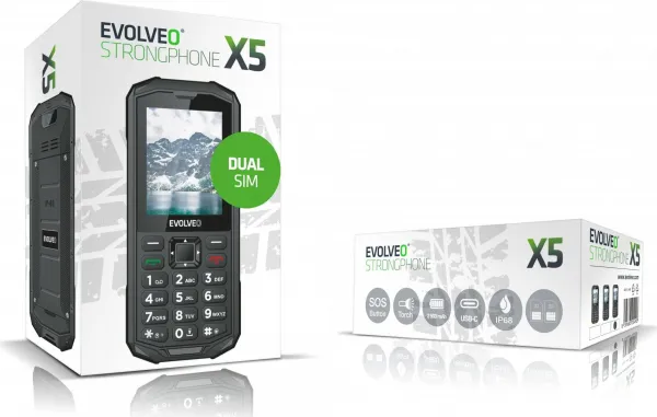 EVOLVEO StrongPhone X5
, čierna