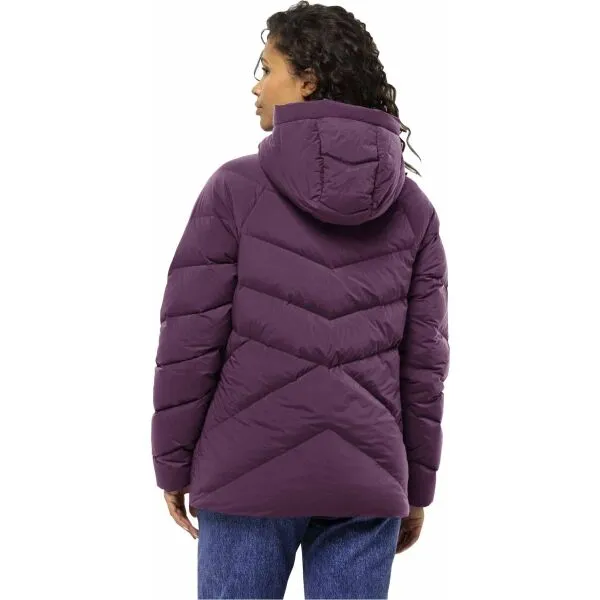 Jack Wolfskin MARIENPLATZ W Dámska páperová  bunda, vínová, veľkosť