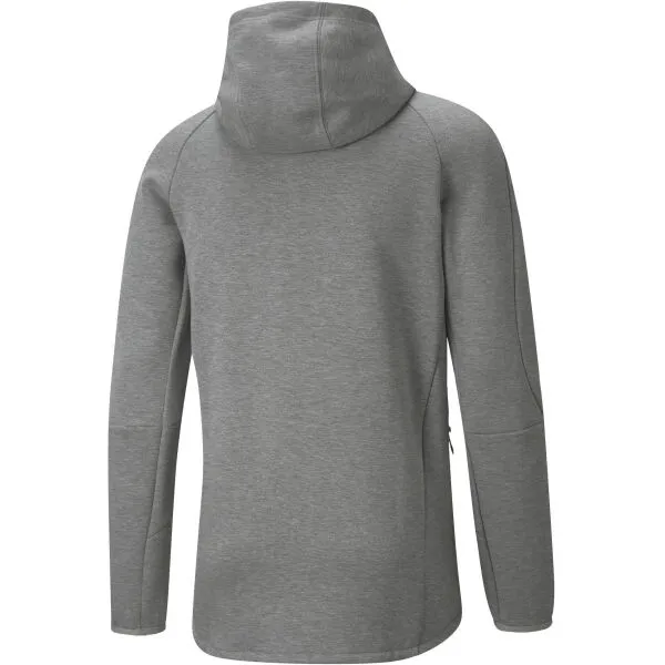 Puma EVOSTRIPE HOODIE Športová mikina, sivá, veľkosť