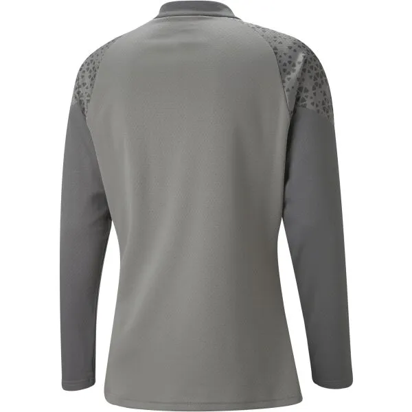 Puma TEAMCUP TRAINING 1/4 ZIP TOP Pánska športová mikina, sivá, veľkosť