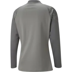 Puma TEAMCUP TRAINING 1/4 ZIP TOP Pánska športová mikina, sivá, veľkosť