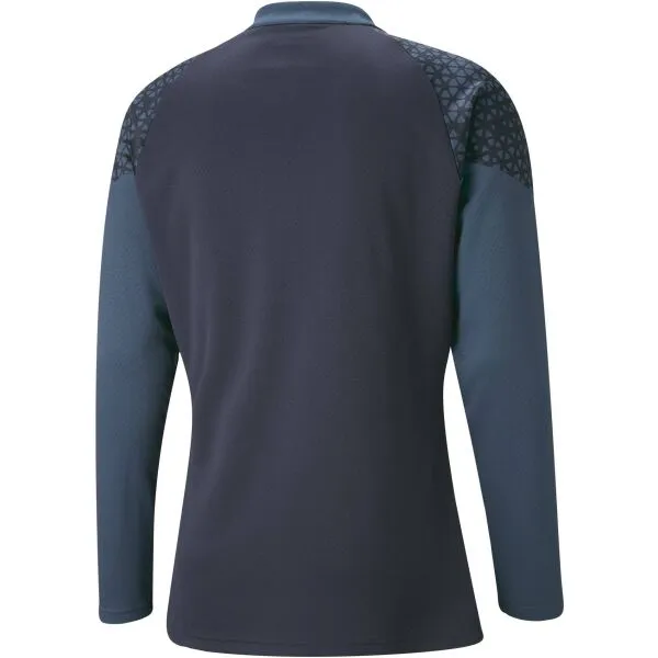 Puma TEAMCUP TRAINING 1/4 ZIP TOP Pánska športová mikina, tmavo modrá, veľkosť