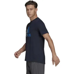adidas D2M LOGO TEE Pánske športové tričko, čierna, veľkosť