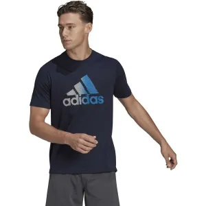 adidas D2M LOGO TEE Pánske športové tričko, čierna, veľkosť