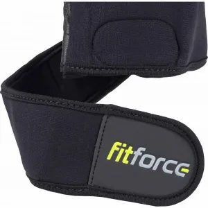Fitforce LINEAR Kožené fitness rukavice, čierna, veľkosť