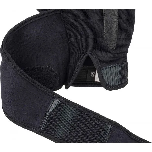 Fitforce LINEAR Kožené fitness rukavice, čierna, veľkosť