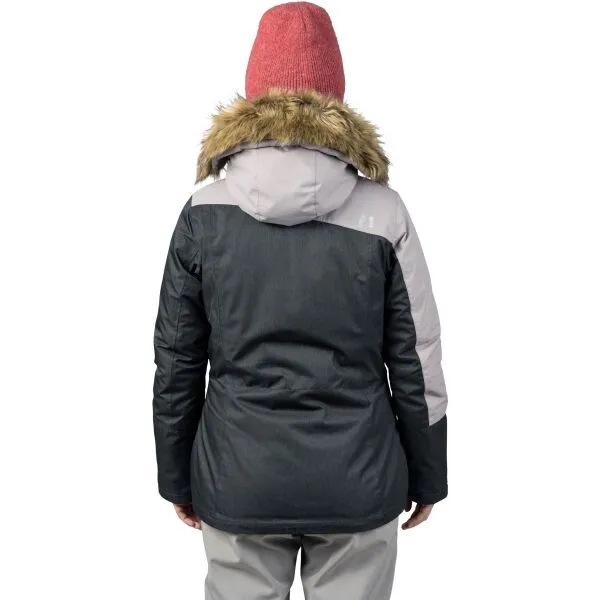 Hannah KHLOE Dámska lyžiarska bunda, tmavo sivá, veľkosť