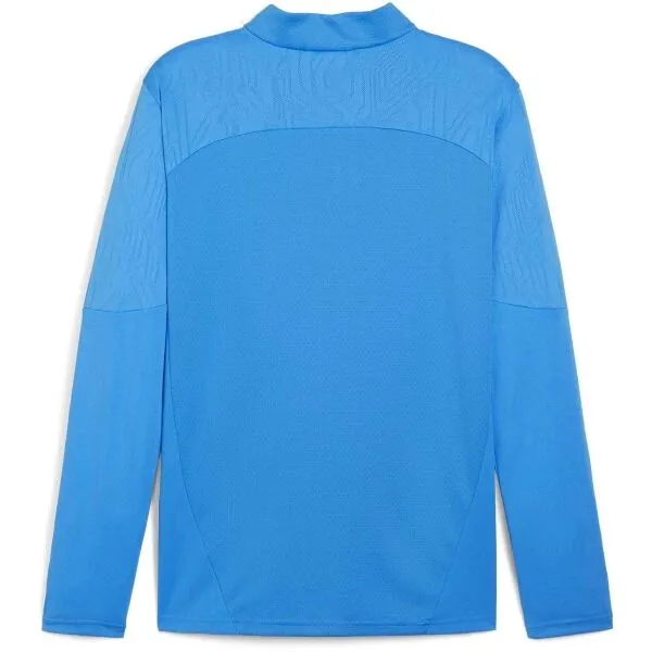 Puma TEAMFINAL TRAINING 1/4 ZIP Pánske futbalové tričko, svetlomodrá, veľkosť