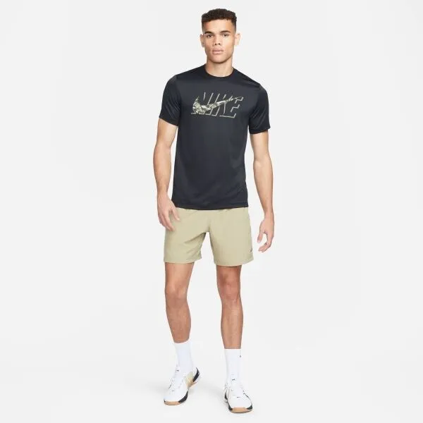 Nike NK DF TEE RLGD CAMO Pánske tréningové tričko, čierna, veľkosť