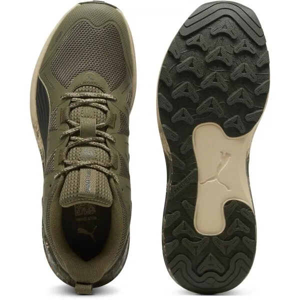 Puma REFLECT LITE TRAIL LANDSLIDE Pánska bežecká obuv, khaki, veľkosť 41