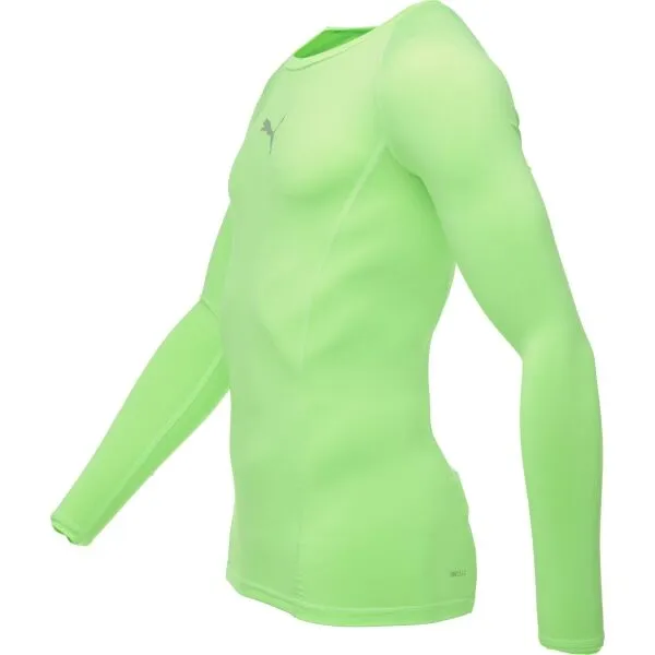 Puma LIGA BASELAYER TEE LS Pánske funkčné tričko, reflexný neón, veľkosť