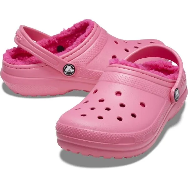 Crocs CLASSIC LINED CLOG T Dievčenská nazúvacia obuv, ružová, veľkosť 20/21
