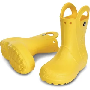 Crocs HANDLE IT RAIN BOOT KIDS Detské gumáky, žltá, veľkosť 32/33