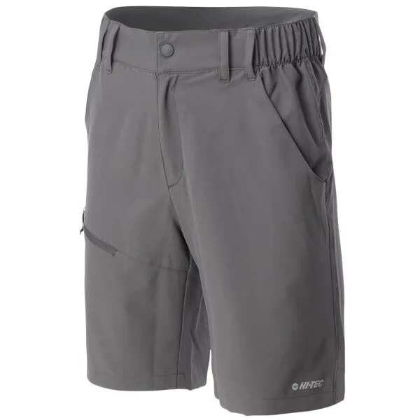 Hi-Tec MEGANO Pánske outdoorové šortky, tmavo sivá, veľkosť