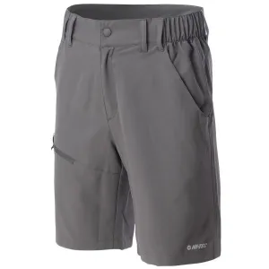 Hi-Tec MEGANO Pánske outdoorové šortky, tmavo sivá, veľkosť