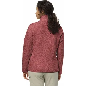 Jack Wolfskin HIGH CURL JACKET W Dámska outdoorová mikina, červená, veľkosť