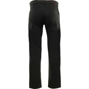 ALPINE PRO LOGOB Pánske softshellové nohavice, čierna, veľkosť