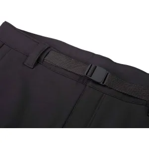 ALPINE PRO LOGOB Pánske softshellové nohavice, čierna, veľkosť
