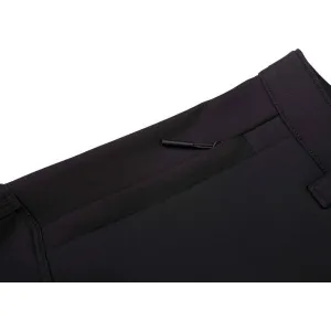 ALPINE PRO LOGOB Pánske softshellové nohavice, čierna, veľkosť