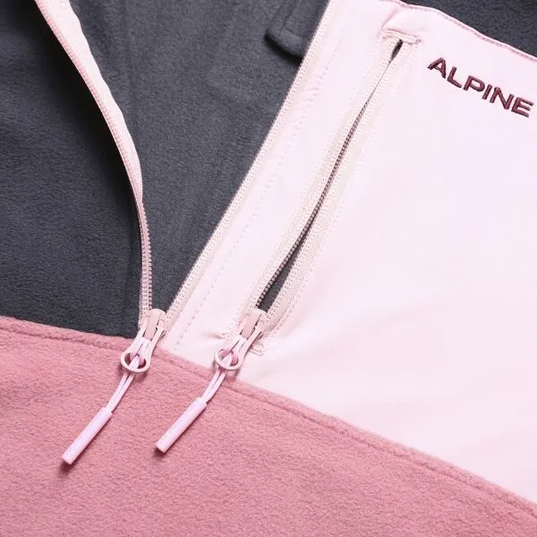 ALPINE PRO NENA Dámska mikina, ružová, veľkosť