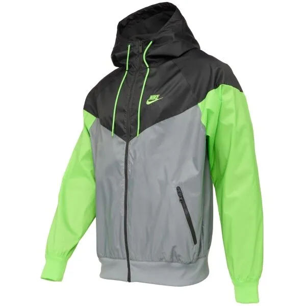 Nike HERITAGE ESSENTIALS WINDRUNNER Pánska bunda, sivá, veľkosť