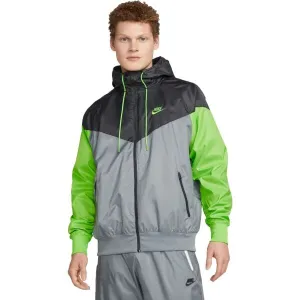 Nike HERITAGE ESSENTIALS WINDRUNNER Pánska bunda, sivá, veľkosť