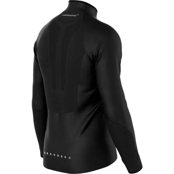 Compressport HURRICANE WINDPROOF M Pánska vetruodolná bunda, čierna, veľkosť