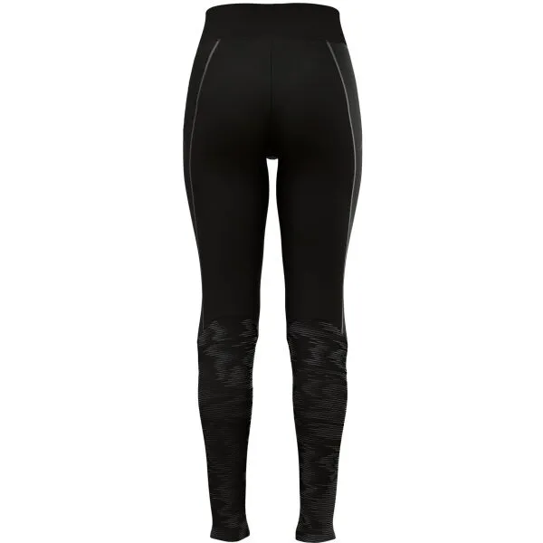 Odlo W ZEROWEIGHT WARM REFLECTIVE TIGHTS Dámske bežecké legíny, čierna, veľkosť