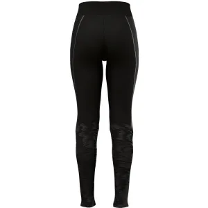 Odlo W ZEROWEIGHT WARM REFLECTIVE TIGHTS Dámske bežecké legíny, čierna, veľkosť