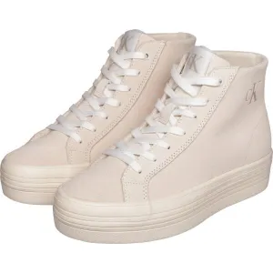 Calvin Klein VULC PLATFORM LACEUP Dámske tenisky, béžová, veľkosť