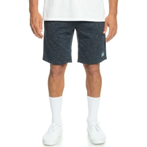 Quiksilver BLOCK SLIM SHORT Pánske teplákové kraťasy, tmavo modrá, veľkosť