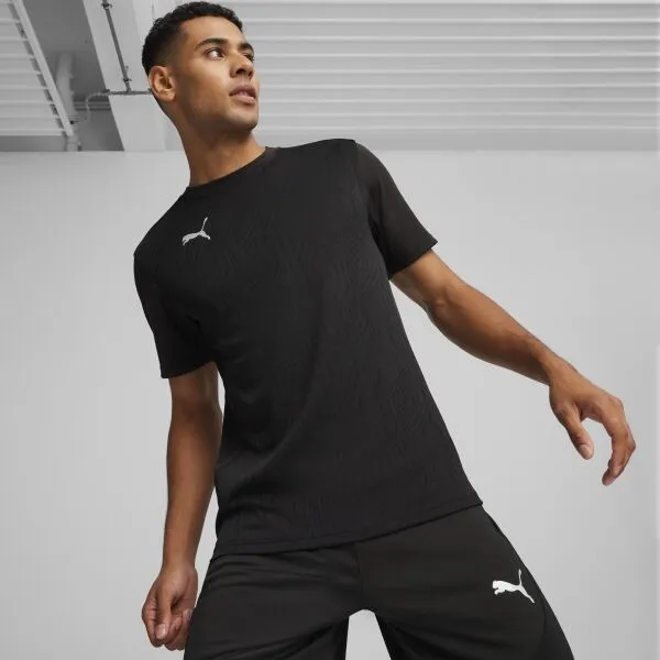 Puma TEAMFINAL TRAINING JERSEY Pánske športové tričko, čierna, veľkosť