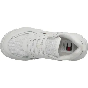 Tommy Hilfiger LEATHER HYBRID CHUNKY SOLE TRAINER Dámska obuv na voľný čas, biela, veľkosť