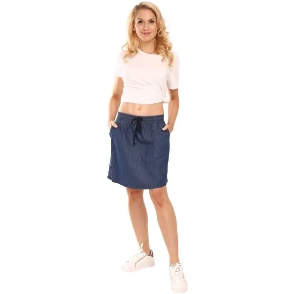 Willard ADELINA Dámska plátená sukňa, modrá, veľkosť