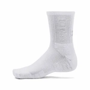 Ponožky UNDER ARMOUR UA 3-Maker 3 pack Mid-Crew-WHT-1373084-100