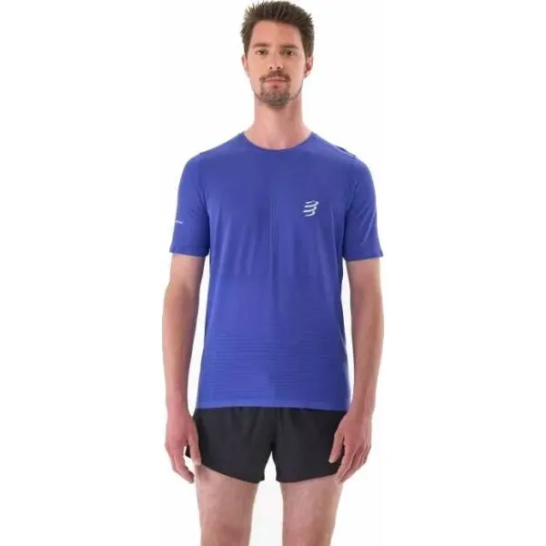 Bežecké tričko Compressport Pro Racing S/S Tshirt M - dazz blue