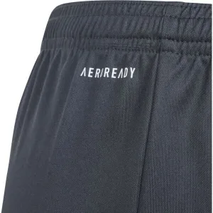 adidas TRAIN ESSENTIALS AEROREADY LOGO REGULAR-FIT SHORTS Detské športové šortky, tmavo sivá, veľkosť