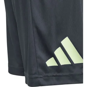 adidas TRAIN ESSENTIALS AEROREADY LOGO REGULAR-FIT SHORTS Detské športové šortky, tmavo sivá, veľkosť