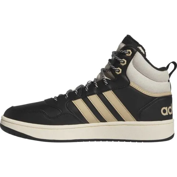 adidas HOOPS 3.0 MID WTR Pánske členkové tenisky, čierna, veľkosť 44