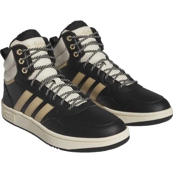 adidas HOOPS 3.0 MID WTR Pánske členkové tenisky, čierna, veľkosť 44