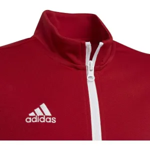 adidas ENT22 TK JKTY juniorská futbalová mikina, červená, veľkosť