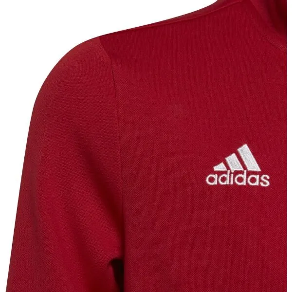 adidas ENT22 TK JKTY juniorská futbalová mikina, červená, veľkosť